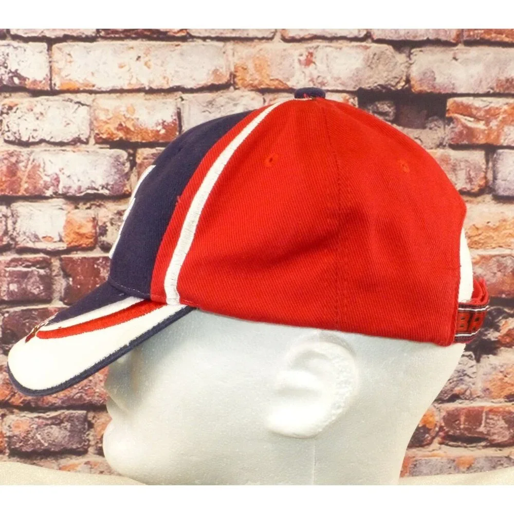Atlanta Braves Fan Favorite Adjustable Baseball Cap Navy/Red Cotton One Size - Picture 4 of 7